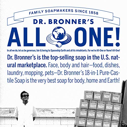 Dr. Bronner's - Pure-Castile Bar Soap (Tea Tree, 5 ounce) - Made with Organic Oils, For Face, Body, Hair and Dandruff, Gentle on Acne-Prone Skin, Biodegradable, Vegan, Non-GMO - Morena Vogue