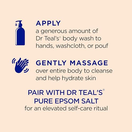 Dr Teal's Body Wash with Pure Epsom Salt, Glow & Radiance with Vitamin C & Citrus Essential Oils, 24oz (Pack of 2) (Packaging May Vary) - Morena Vogue