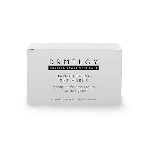 DRMTLGY Brightening Eye Masks (30 Pairs) - Caffeine Eye Masks for Dark Circles and Puffiness with Hyaluronic Acid, Eye Patches for Puffy Eyes - Morena Vogue