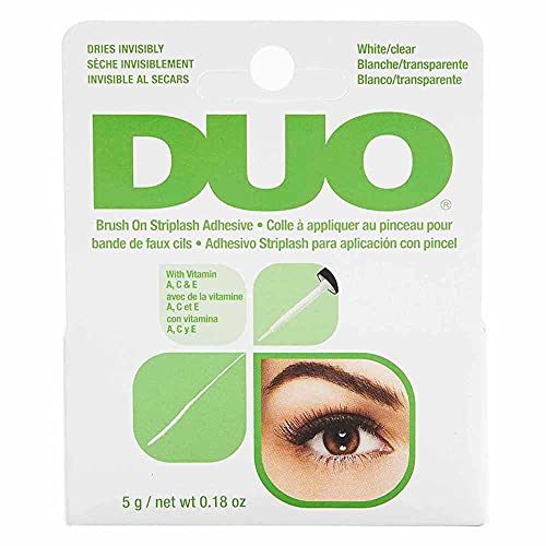 DUO Brush-On Lash Adhesive with Vitamins A, C & E, Clear, 0.18 oz, 1-Pack - Morena Vogue