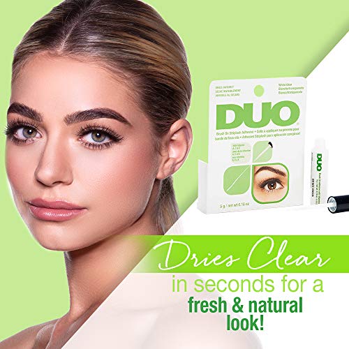 DUO Brush-On Lash Adhesive with Vitamins A, C & E, Clear, 0.18 oz, 1-Pack - Morena Vogue