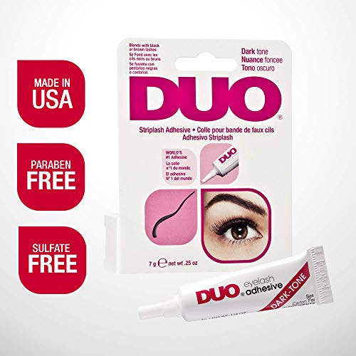 DUO Strip Eyelash Adhesive for Strip Lashes, Dark Tone, 0.25 oz, 1-Pack - Morena Vogue