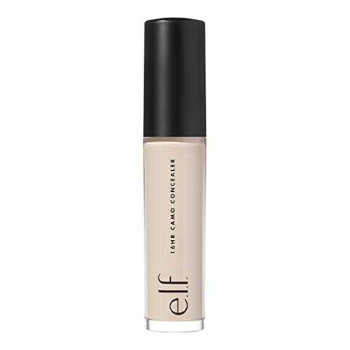 e.l.f. 16HR Camo Concealer, Full Coverage, Highly Pigmented Concealer With Matte Finish, Crease-proof, Vegan & Cruelty-Free, Light Ivory, 0.203 Fl Oz - Morena Vogue