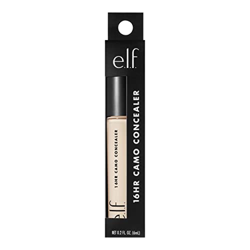 e.l.f. 16HR Camo Concealer, Full Coverage, Highly Pigmented Concealer With Matte Finish, Crease-proof, Vegan & Cruelty-Free, Light Ivory, 0.203 Fl Oz - Morena Vogue