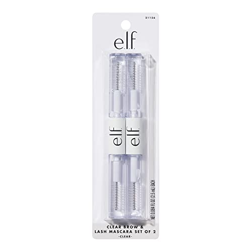 e.l.f. Clear Lash & Brow Mascara 2-Pack, Conditioning Clear Brow & Lash Gel For Grooming, Defining & Separating, Long-Lasting, Vegan & Cruelty-Free - Morena Vogue