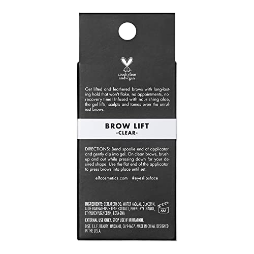 e.l.f. Cosmetics Brow Lift, Clear Eyebrow Shaping Wax For Holding Brows In Place, Creates A Fluffy Feathered Look - Morena Vogue