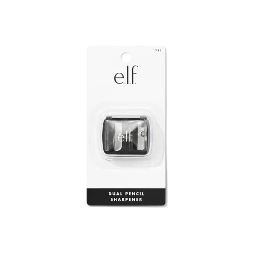 e.l.f., Dual-Pencil Sharpener, Convenient, Essential Tool, Sharpens, Easy To Clean, Travel-Friendly, Compact, Includes Bonus Small Sharpener - Morena Vogue