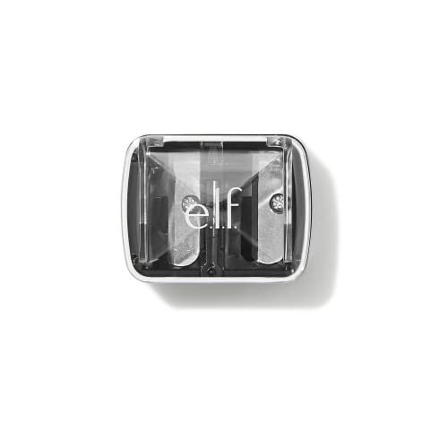 e.l.f., Dual-Pencil Sharpener, Convenient, Essential Tool, Sharpens, Easy To Clean, Travel-Friendly, Compact, Includes Bonus Small Sharpener - Morena Vogue