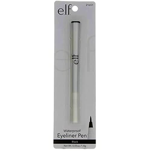 e.l.f. Eyeliner Pen with FeltTip Applicator, Black, 0.05 Fl Oz - Morena Vogue