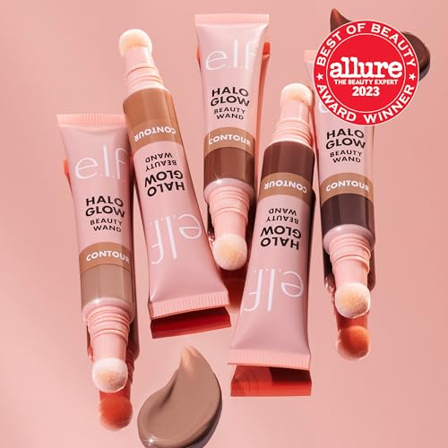 e.l.f. Halo Glow Contour Beauty Wand, Liquid Contour Wand For A Naturally Sculpted Look, Buildable Formula, Vegan & Cruelty-free, Light/Medium - Morena Vogue