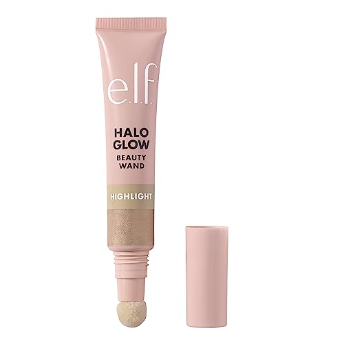 e.l.f. Halo Glow Highlight Beauty Wand, Liquid Highlighter Wand For Luminous, Glowing Skin, Buildable Formula, Vegan & Cruelty-free,Champagne Campaign - Morena Vogue