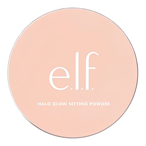 e.l.f., Halo Glow Setting Powder, Silky, Weightless, Blurring, Smooths, Minimizes Pores and Fine Lines, Creates Soft Focus Effect, Light, Semi-Matte Finish, 0.24 Oz - Morena Vogue