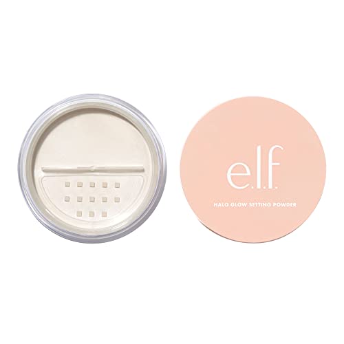 e.l.f., Halo Glow Setting Powder, Silky, Weightless, Blurring, Smooths, Minimizes Pores and Fine Lines, Creates Soft Focus Effect, Light, Semi-Matte Finish, 0.24 Oz - Morena Vogue