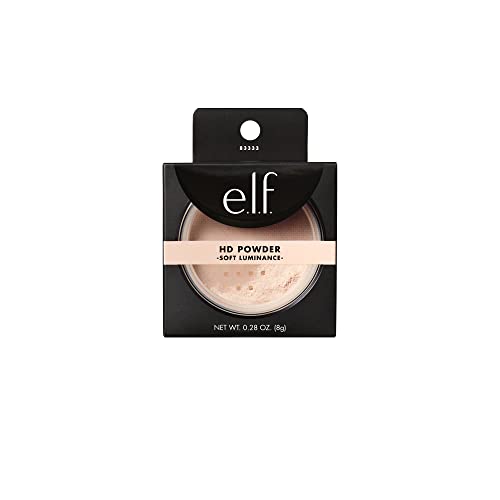 e.l.f. High Definition Powder, Loose Powder, Lightweight, Long-Lasting, Creates Soft Focus Effect, Masks Fine Lines & Imperfections, 0.28 Oz, Soft Luminance - Morena Vogue