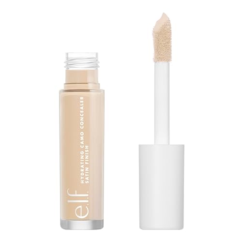 e.l.f. Hydrating Camo Concealer, Lightweight, Full Coverage, Long Lasting, Conceals, Corrects, Covers, Hydrates, Highlights, Light Ivory, Satin Finish, 25 Shades, All-Day Wear, 0.20 Fl Oz - Morena Vogue