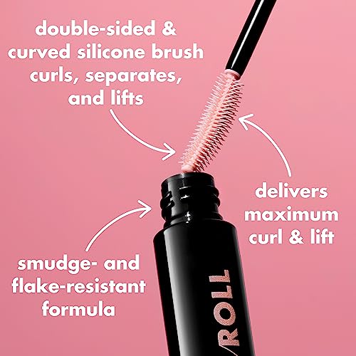 e.l.f. Lash 'N Roll Mascara, Curling Mascara For Visibly Lifted Lashes, Lifts & Separates Lashes. Long-Lasting Formula, Vegan & Cruelty-Free, Deep Brown - Morena Vogue