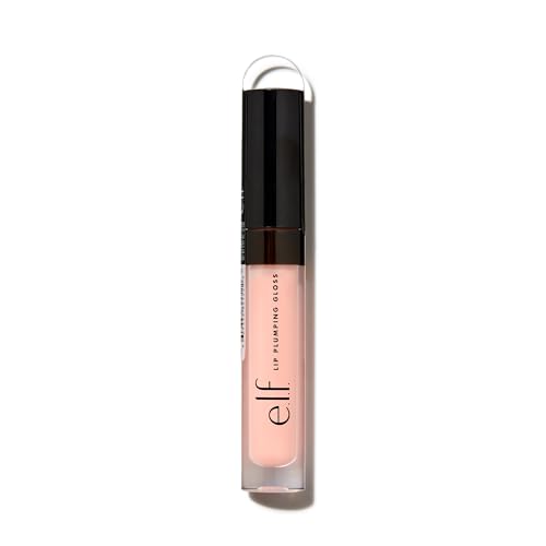 e.l.f. Lip Plumping Gloss, Hydrating, Nourishing, Invigorating, High-Shine, Plumps, Volumizes, Cools, Soothes, Shimmer, Pink Cosmo 8 Ounce 0.09 Fl Oz - Morena Vogue