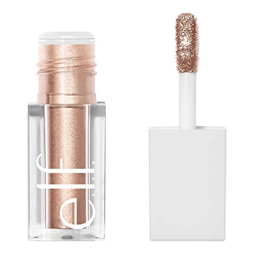 e.l.f. Liquid Metallic Eyeshadow, Gel Formula, Multi-Dimensional Finish For Bold Eye Looks, One-Swipe Coverage, Vegan & Cruelty-Free, Moon, 0.1 Fl Oz - Morena Vogue