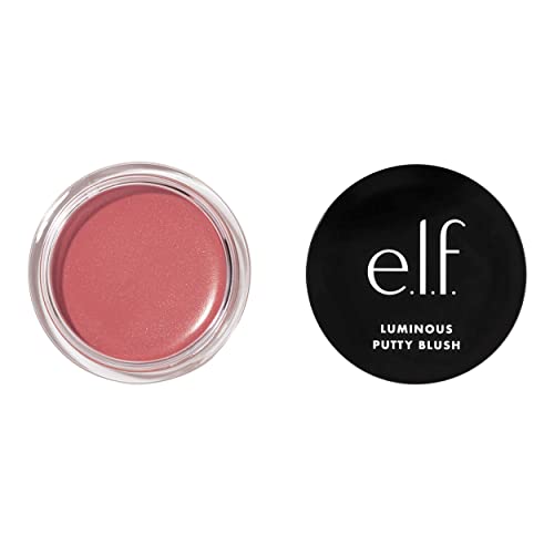 e.l.f. Luminous Putty Blush, Putty-to-Powder, Buildable Blush With A Subtle Shimmer Finish, Highly Pigmented & Creamy, Vegan & Cruelty-Free, Bermuda - Morena Vogue