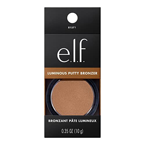 e.l.f. Luminous Putty Bronzer, Lightweight Putty-to-Powder Bronzer For A Radiant, Glowing Finish, Highly Pigmented, Vegan & Cruelty-Free, Sun Chaser - Morena Vogue