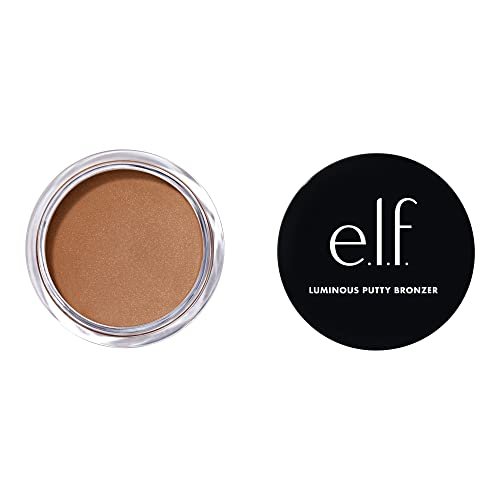 e.l.f. Luminous Putty Bronzer, Lightweight Putty-to-Powder Bronzer For A Radiant, Glowing Finish, Highly Pigmented, Vegan & Cruelty-Free, Sun Chaser - Morena Vogue