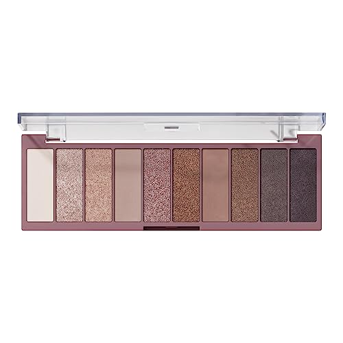 e.l.f. Perfect 10 Eyeshadow Palette, Ten Ultra-pigmented Shimmer & Matte Shades, Vegan & Cruelty-free, Nude Rose Gold (Packaging May Vary) - Morena Vogue