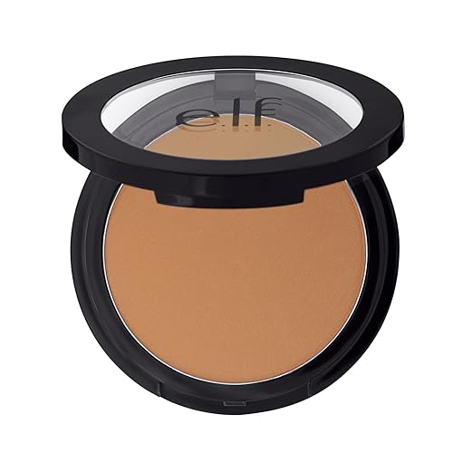 e.l.f. Primer-infused Bronzer, Long-Wear, Matte, Bold, Lightweight, Blends Easily, Contours Cheeks, Forever Sun Kissed, All-Day Wear, 0.35 Oz - Morena Vogue