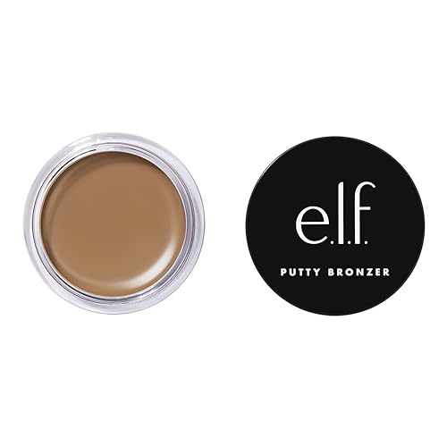 e.l.f. Putty Bronzer, Creamy & Highly Pigmented Formula, Creates a Long-Lasting Bronzed Glow, Infused with Argan Oil & Vitamin E, Tan Lines, 0.35 Oz - Morena Vogue