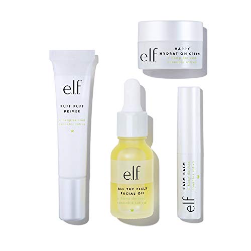 e.l.f. Skin Hit Kit, Infused with Hemp Seed Oil, Nourishes & Hydrates Skin, Soothing & Calming, 4-Piece Skincare Set - Morena Vogue