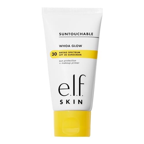 e.l.f. SKIN Suntouchable Whoa Glow SPF 30, Sunscreen & Makeup Primer For A Glowy Finish, Made With Hyaluronic Acid, Vegan & Cruelty-Free, Packaging May Vary, Sunbeam - Morena Vogue