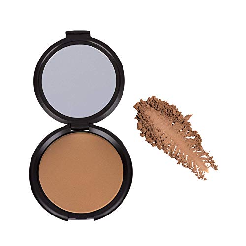 Elizabeth Mott Whatup Beaches Bronzer Face Powder Contour Kit - Vegan and Cruelty Free Facial Compact Bronzing Powder for Contouring and Sun Kissed Makeup Finish - Matte shade (10g) - Morena Vogue