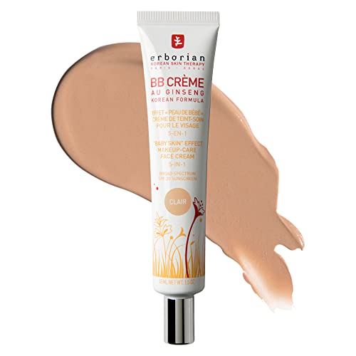 Erborian BB Cream with Ginseng - Lightweight Buildable Coverage with SPF & Ultra-Soft Matte Finish Minimizes Pores & Imperfections - Korean Face Makeup & Skincare - Morena Vogue