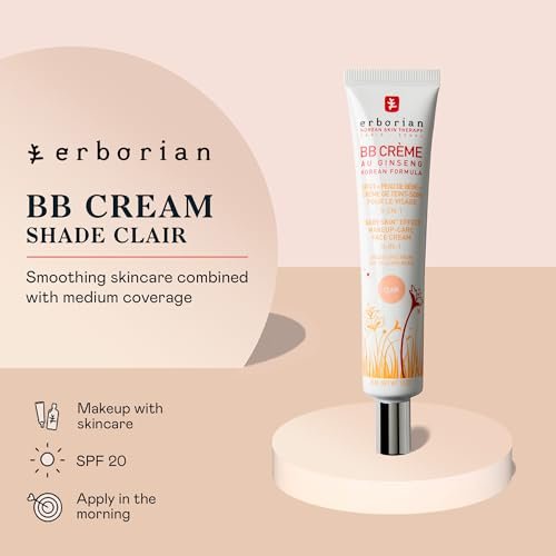 Erborian BB Cream with Ginseng - Lightweight Buildable Coverage with SPF & Ultra-Soft Matte Finish Minimizes Pores & Imperfections - Korean Face Makeup & Skincare - Morena Vogue