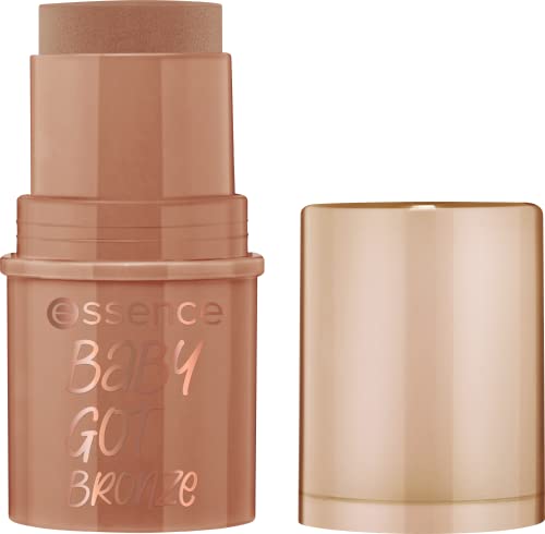 essence | Baby Got Bronze | Cream Bronzer Stick Easy to Apply & Blend | Vegan & Cruelty Free | Free From Gluten, Parabens, Preservatives, & Microplastic Particles (10 | Cinnamon Spice) - Morena Vogue