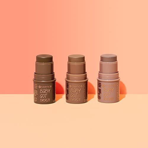 essence | Baby Got Bronze | Cream Bronzer Stick Easy to Apply & Blend | Vegan & Cruelty Free | Free From Gluten, Parabens, Preservatives, & Microplastic Particles (10 | Cinnamon Spice) - Morena Vogue