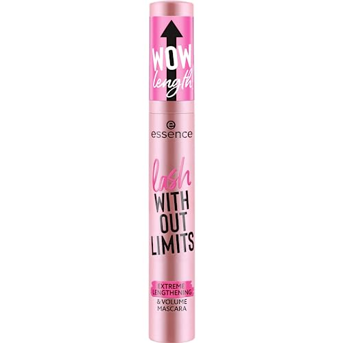 essence | Lash Without Limits Extreme Lengthening & Volume Mascara (01 | Extra Black) | Volumizing & Lengthening | Vegan, Cruelty Free & Paraben Free - Morena Vogue