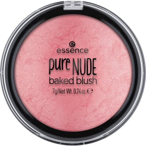 essence | Pure Nude Baked Blush | Highly Pigmented Baked Texture for a Bright, Healthy Glow | Available in 8 Gorgeous Shimmery Shades | Vegan & Cruelty Free (02 pink flush) - Morena Vogue