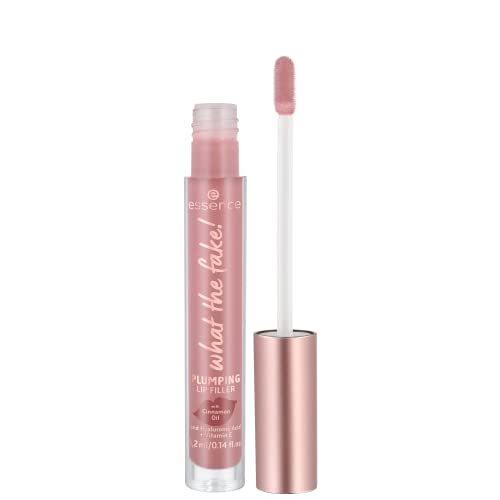 essence | What the Fake! Plumping Lip Filler | Volumizing Lip Gloss Made With Hyaluronic Acid and Vitamin E | Vegan & Cruelty Free | Free From Gluten, & Parabens (02 | Oh My Nude!) - Morena Vogue