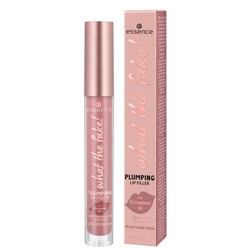 essence | What the Fake! Plumping Lip Filler | Volumizing Lip Gloss Made With Hyaluronic Acid and Vitamin E | Vegan & Cruelty Free | Free From Gluten, & Parabens (02 | Oh My Nude!) - Morena Vogue