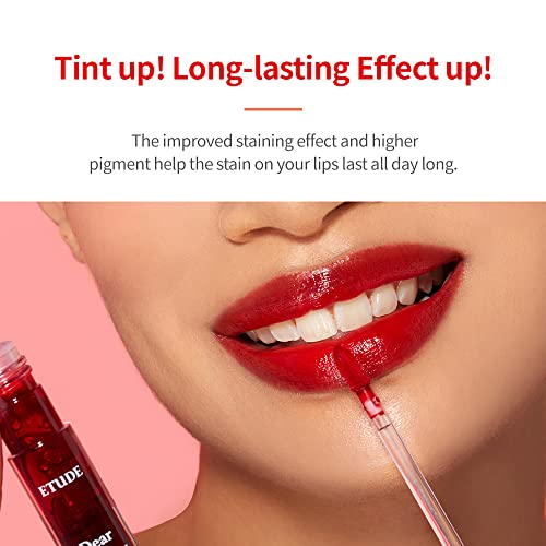 ETUDE Dear Darling Water Gel Tint (#PK003 Sweet Potato Red)(21AD) | Long-lasting Effect up with Fruity, Juicy, Moist, and Vivid coloring - Morena Vogue