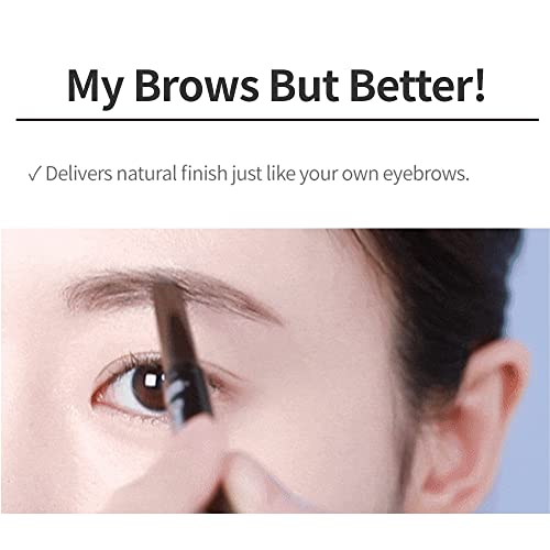 ETUDE Drawing Eye Brow #2 Gray Brown 21AD | Long-Lasting Eyebrow Pencil for Soft Textured Natural Daily Look Eyebrow Makeup | K-beauty - Morena Vogue