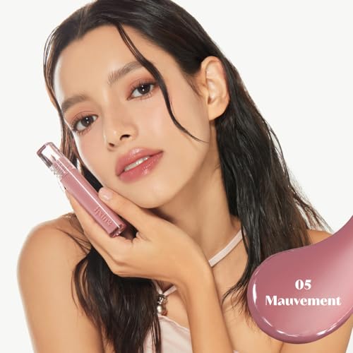 ETUDE Glow Fixing Tint #5 Mauvement | Non-sticky Glossy Shine Lip stain | Fills up with comfortable moisture | Tinting for dry lips - Morena Vogue