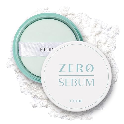 ETUDE Zero Sebum Drying Powder 4g New (23AD) | Korean Lightweight Oil Control No Sebum Loose Face Translucent Powder with 80% Mineral | Long Lasting for Setting | K-beauty - Morena Vogue