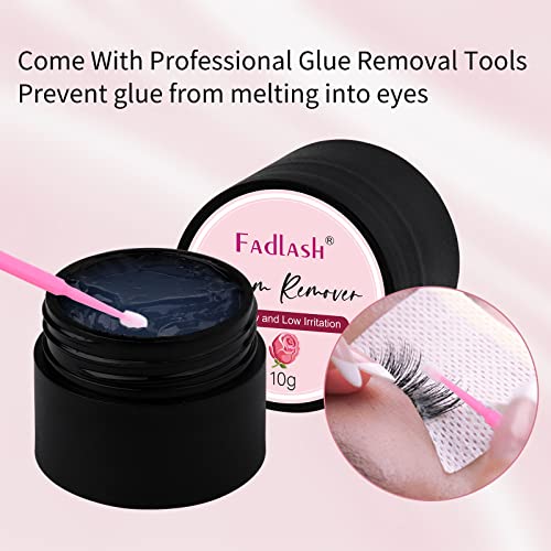 Eyelash Extension Remover 10g Lash Extension Remover Dissolves Powerful for Lash Extensions Lash Glue Remover Low Irritation for Sensitive Skin(Rose) - Morena Vogue