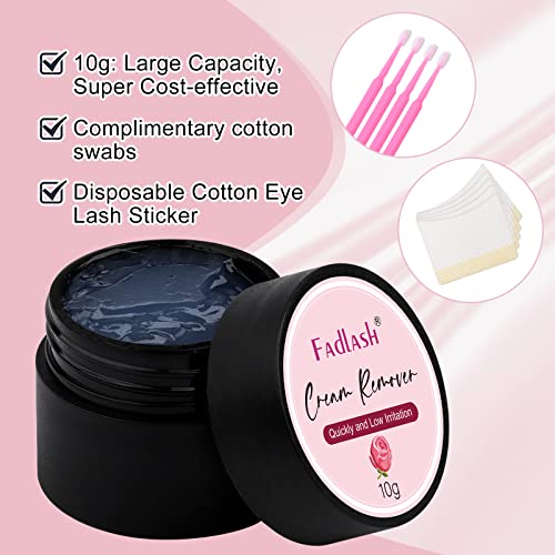 Eyelash Extension Remover 10g Lash Extension Remover Dissolves Powerful for Lash Extensions Lash Glue Remover Low Irritation for Sensitive Skin(Rose) - Morena Vogue