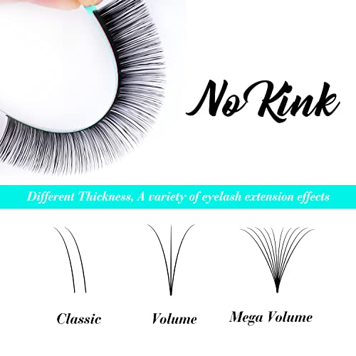 Eyelash Extensions 0.03 C CC D DD J B L Curl 13-20mm Lash Extensions Supplies Individual Lashes Premium Silk Volume & Classic Lash Soft Matte Dark Professional Eyelashes Extension (0.03-D-13-20 Mixed) - Morena Vogue