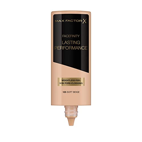 Facefinity Lasting Performance Foundation - 105 Soft Beige by Max Factor for Women - 1.18 oz Foundation - Morena Vogue