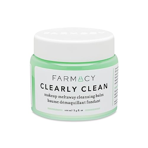 Farmacy Makeup Remover Cleansing Balm - Clearly Clean Fragrance-Free Makeup Melting Balm - Great Balm Cleanser for Sensitive Skin (3.4 Fl Oz) - Morena Vogue