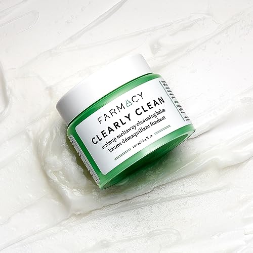 Farmacy Makeup Remover Cleansing Balm - Clearly Clean Fragrance-Free Makeup Melting Balm - Great Balm Cleanser for Sensitive Skin (3.4 Fl Oz) - Morena Vogue