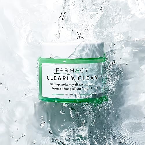 Farmacy Makeup Remover Cleansing Balm - Clearly Clean Fragrance-Free Makeup Melting Balm - Great Balm Cleanser for Sensitive Skin (3.4 Fl Oz) - Morena Vogue